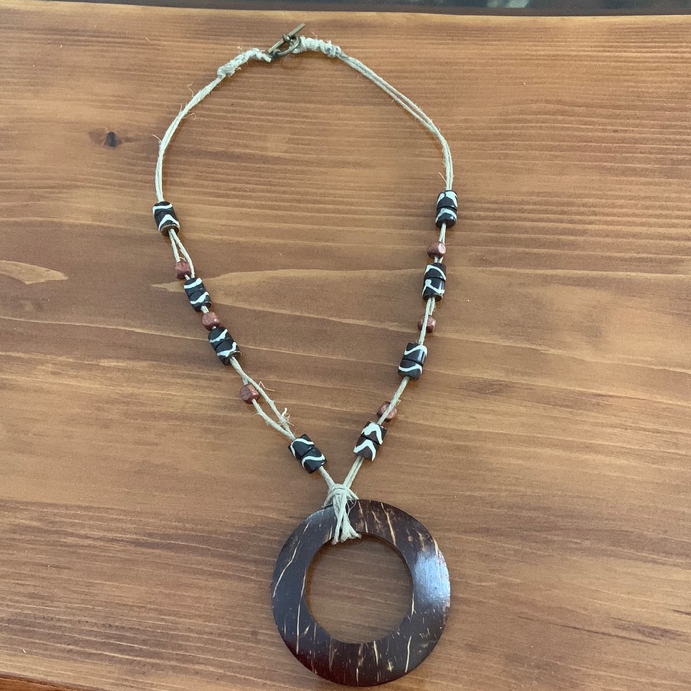 Nature wooden necklace